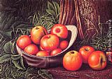 York Canvas Paintings - Still Life with Apples in a New York Giants Cap